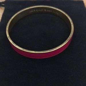 Pink and gold Kate Spade bangle